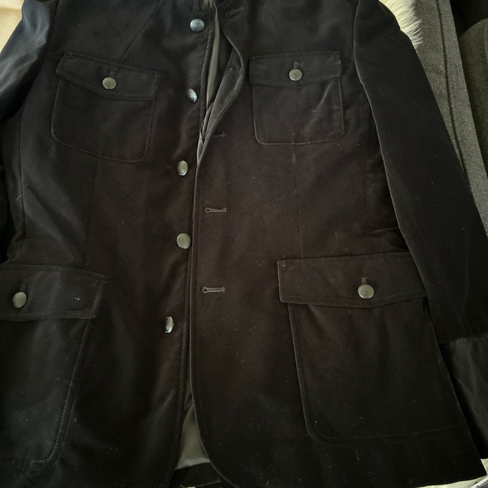 Kenneth Cole Black Military Jacket